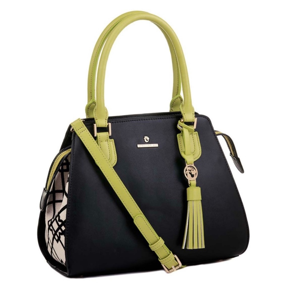 Spartina 449 Black Green Tan Seven Oaks Alljoy Satchel